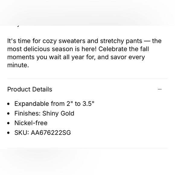 Alex + Ani Fall Charm Sweater Weather Bracelet Bangle - Picture 3 of 3